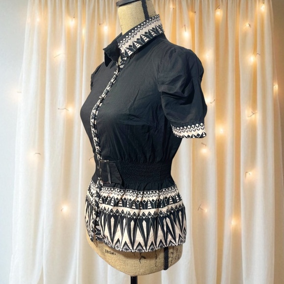 Rampage Tribal Print Top - Picture 3 of 4